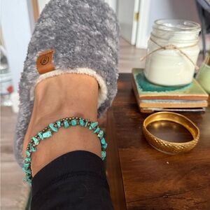 Turquoise Beaded Anklet